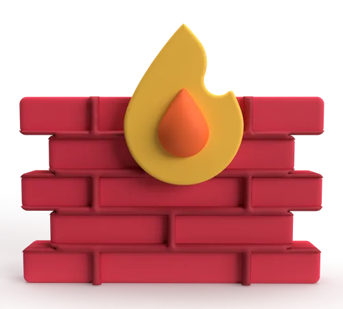 Firewall  3D Icon