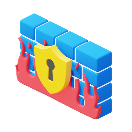 Firewall  3D Icon