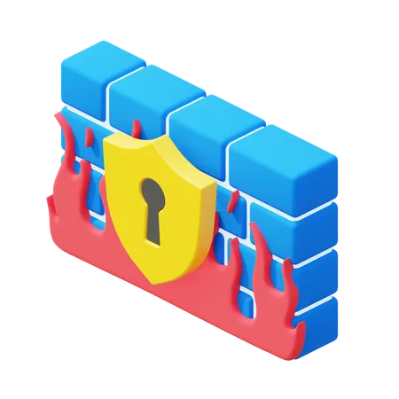 Firewall  3D Icon