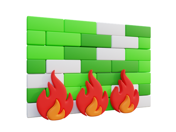 Firewall  3D Icon