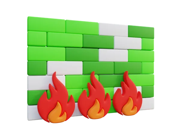 Firewall  3D Icon