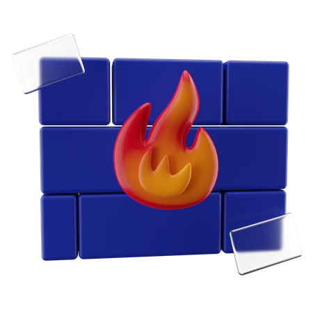 Firewall  3D Icon