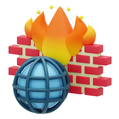 Firewall  3D Icon