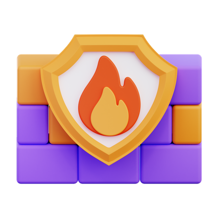 Firewall  3D Icon