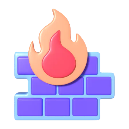 Firewall  3D Icon