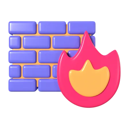 Firewall  3D Icon