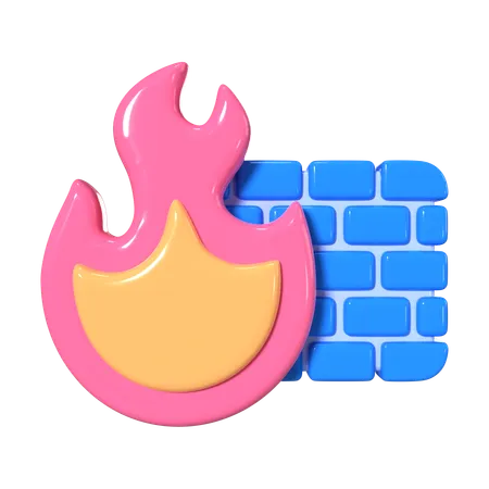 Firewall  3D Icon