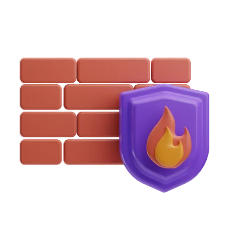 Firewall  3D Icon