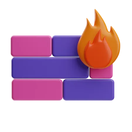 Firewall  3D Icon