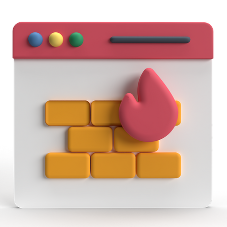 Firewall  3D Icon