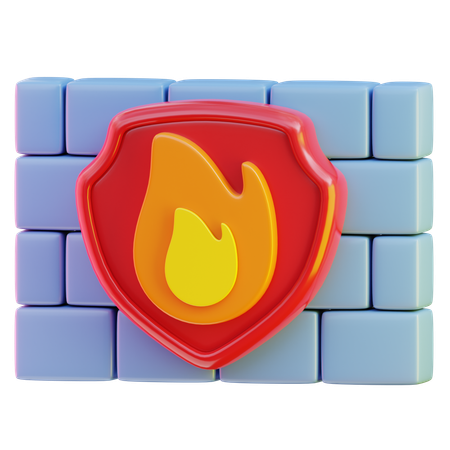 Firewall  3D Icon