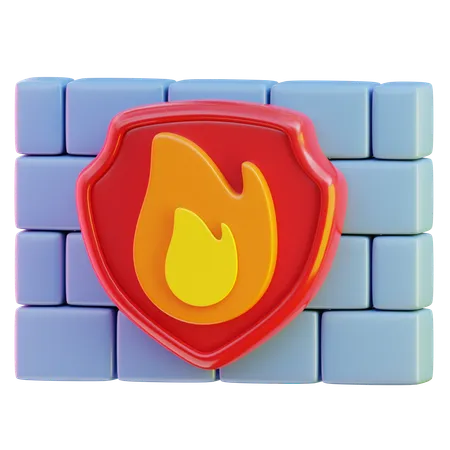 Firewall  3D Icon