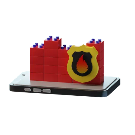 Firewall  3D Icon