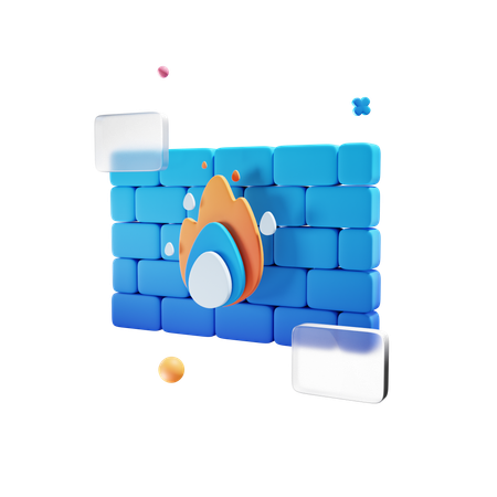 Firewall  3D Icon