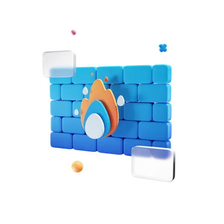 Firewall  3D Icon