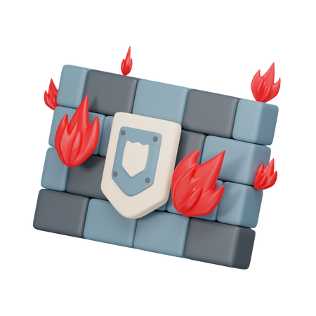 Firewall  3D Icon