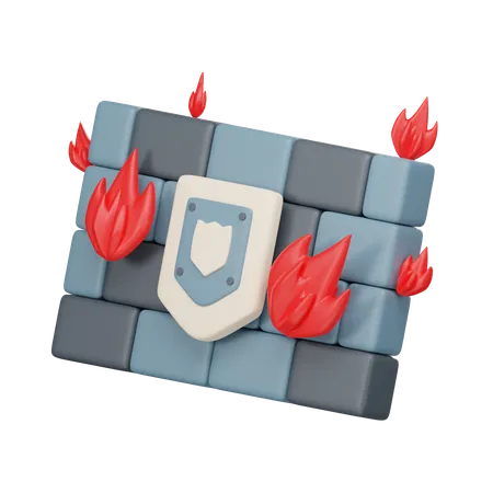 Firewall  3D Icon