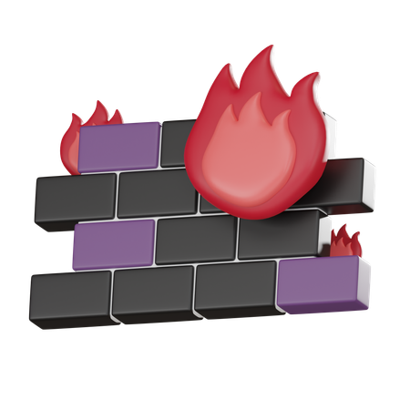 Firewall  3D Icon