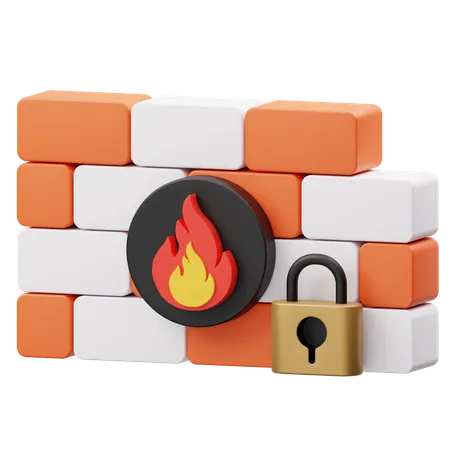 Firewall  3D Icon