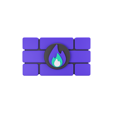 Firewall  3D Icon