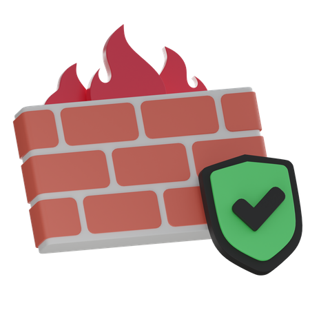 Firewall  3D Icon