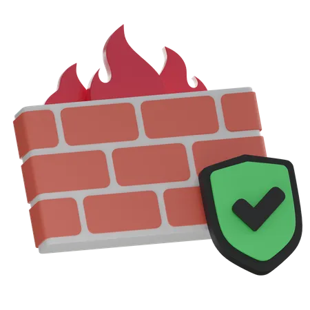 Firewall  3D Icon