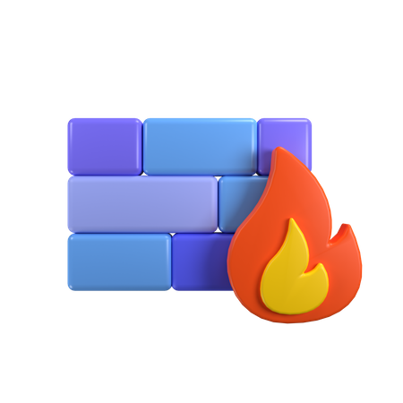 Firewall  3D Icon