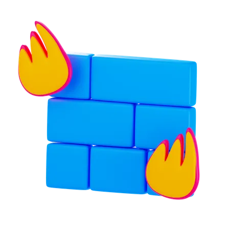 Firewall  3D Icon