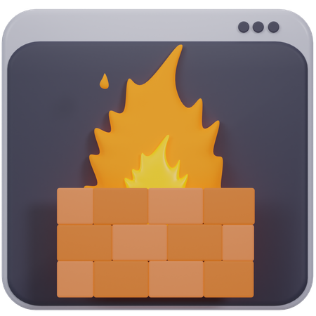 Firewall  3D Icon