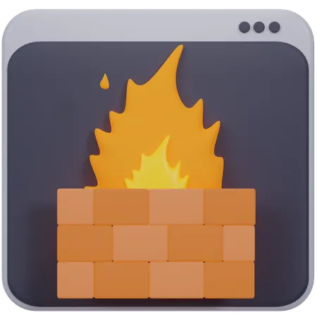 Firewall  3D Icon