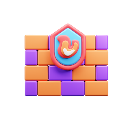 Firewall  3D Icon