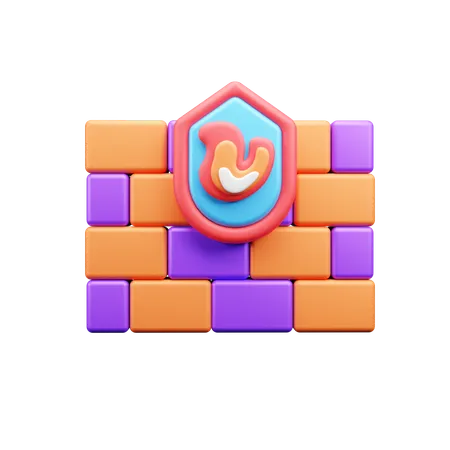 Firewall  3D Icon