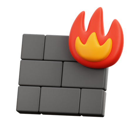 Firewall  3D Icon