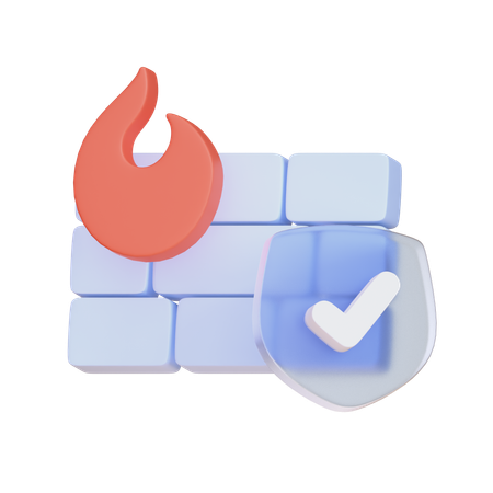 Firewall  3D Icon