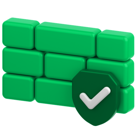 FireWall  3D Icon