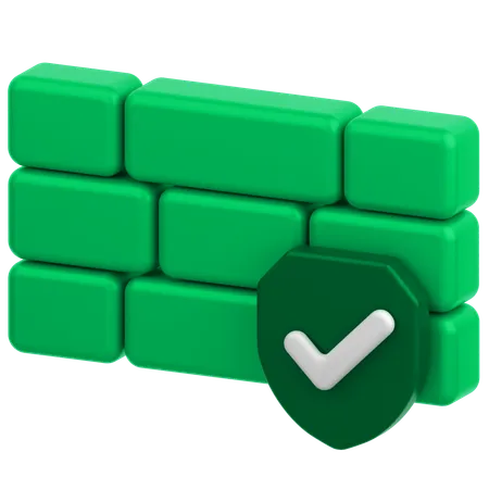 FireWall  3D Icon