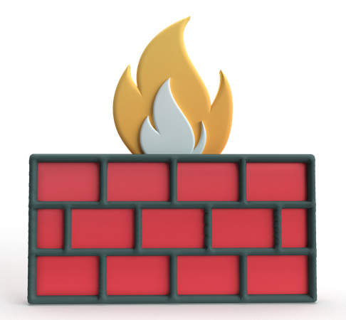 Firewall  3D Icon
