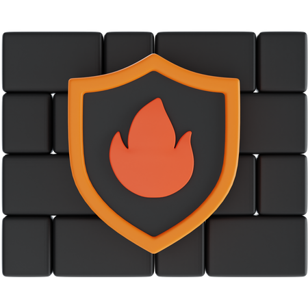 Firewall  3D Icon