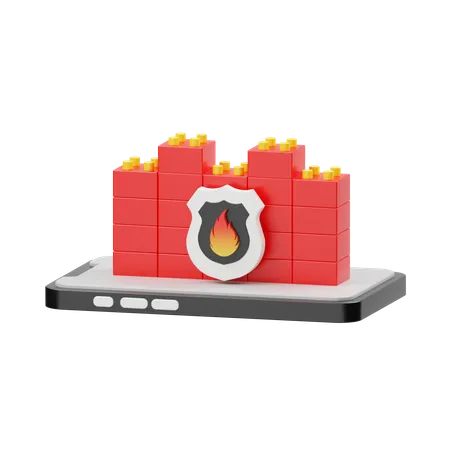 Firewall  3D Illustration