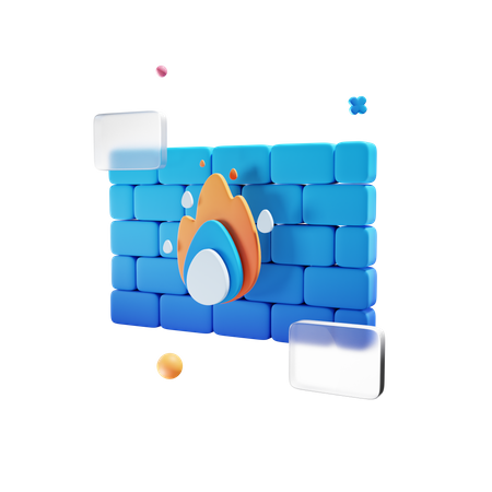 Firewall  3D Icon