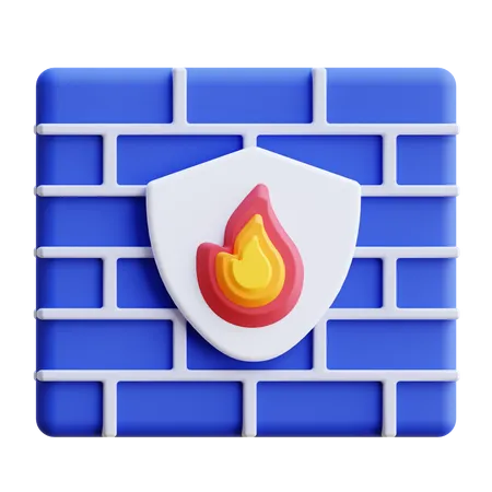 Firewall 3D Icon