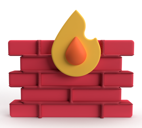 Firewall  3D Icon