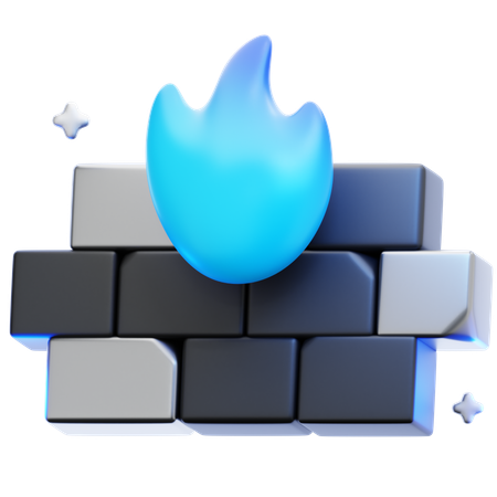 Firewall Protection  3D Icon
