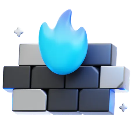 Firewall Protection  3D Icon