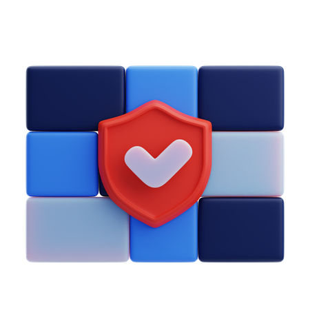 Firewall Protection  3D Icon