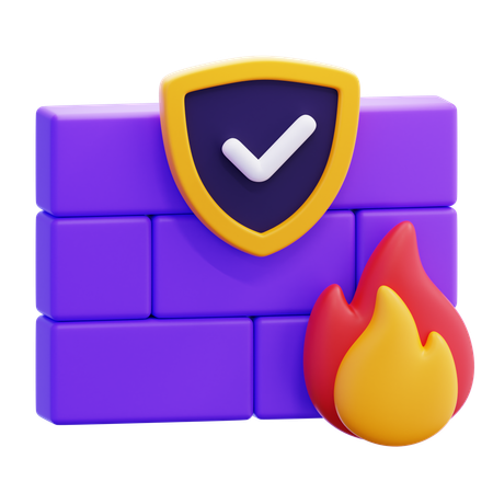 Firewallschutz  3D Icon
