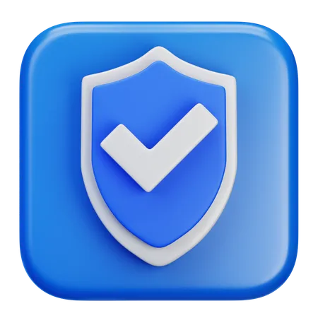 Firewall Security  3D Icon