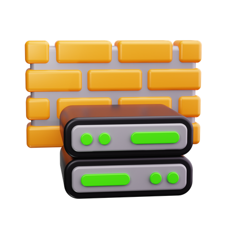 Firewall-Server  3D Icon