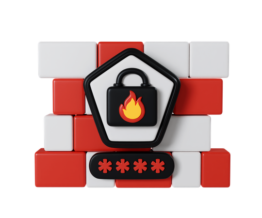 Firewall-Sicherheit  3D Icon