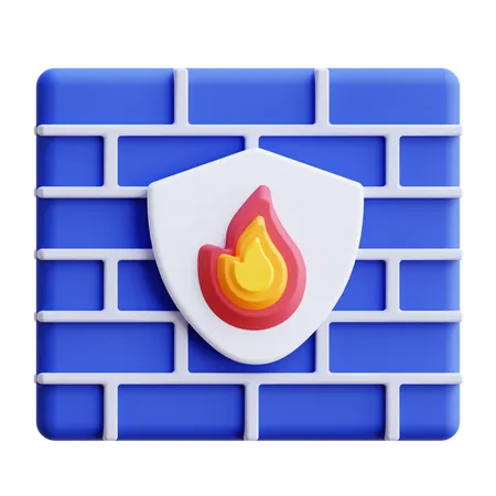 Firewall-Sicherheit  3D Icon